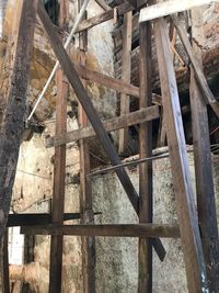 Close-up of wooden structure