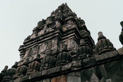 Low angle view of temple against sky