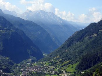 Scenic view of mountains