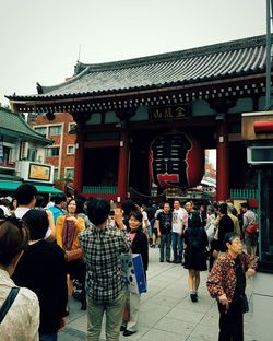 Tourists at temple