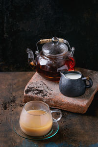 Close-up of tea on table