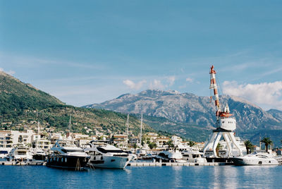Boats in sea