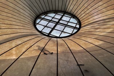 Low angle view of skylight