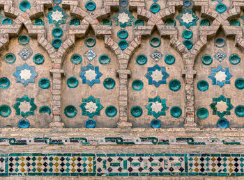 Full frame shot of mudéjar style patterned wall