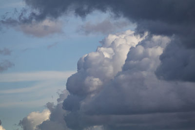 Low angle view of clouds in sky