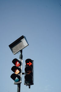 Low angle view of road against clear sky