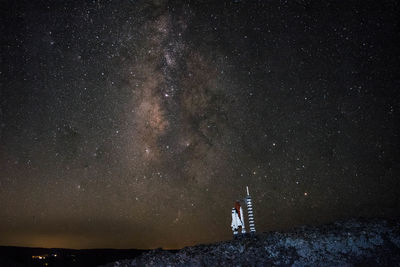 Low angle view of stars in sky