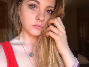 Portrait of beautiful young woman