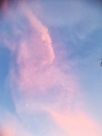 Low angle view of dramatic sky during sunset