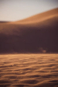 Aerial view of landscape against sky during sunset