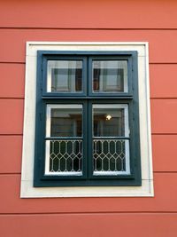 Closed window of house
