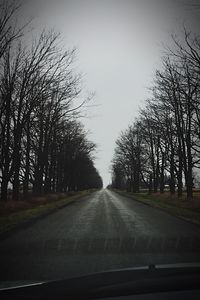 Road passing through landscape