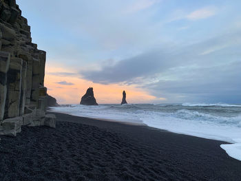 Black beach. due to the sneaker waves many tourist have died after being swept out to sea.