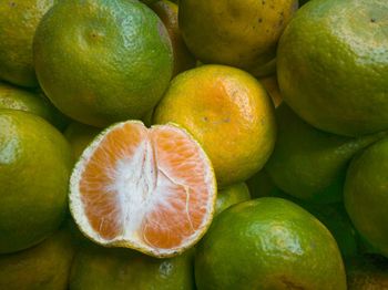 Full frame shot of oranges