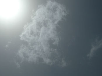 Low angle view of clouds in sky