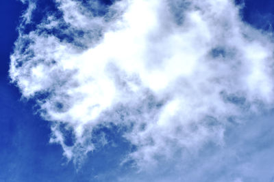 Low angle view of clouds in sky