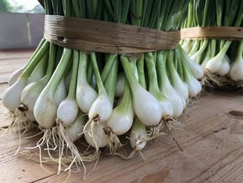 Close-up of vegetables on table