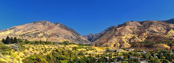 Logan valley landscape views including wellsville mountains, nibley, hyrum, wasatch range utah usa