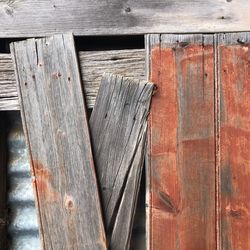 Close-up of old wooden plank
