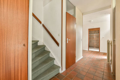High angle view of staircase