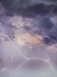 Low angle view of clouds in sky