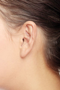 Close-up portrait of a young woman