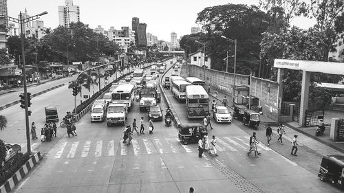 View of city street