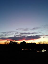 Scenic view of landscape at sunset