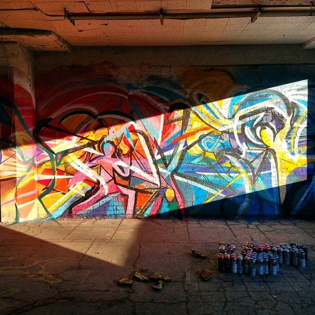 art, art and craft, creativity, graffiti, multi colored, human representation, street art, wall - building feature, mural, built structure, animal representation, design, pattern, architecture, craft, colorful, day, sculpture