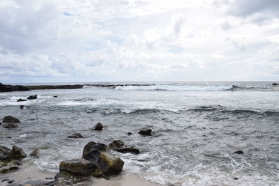 Scenic view of sea against sky