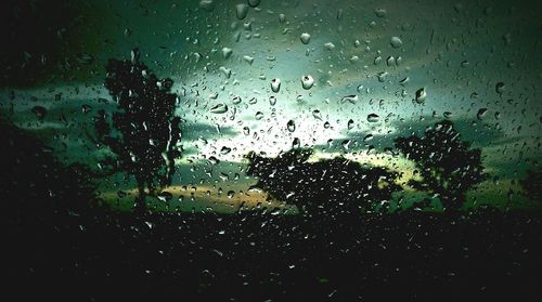 Rain drops on glass