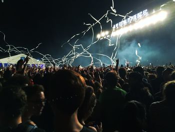 Crowd at music concert