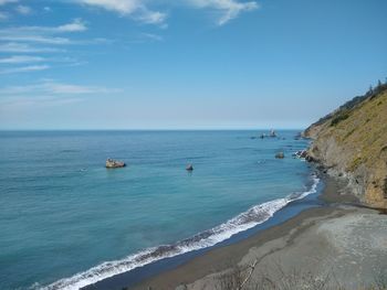 Scenic view of sea against sky