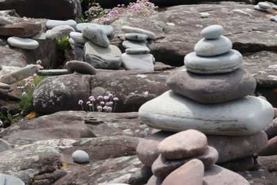 Stone stack on rocks