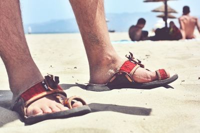 Two people on beach