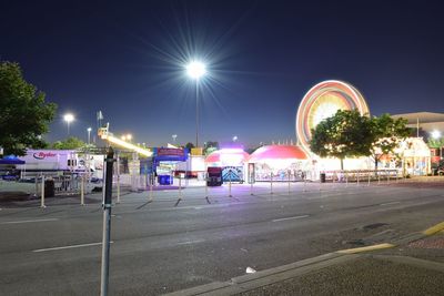 City street at night