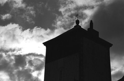 Low angle view of building against sky