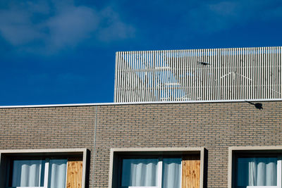 Low angle view of building against sky