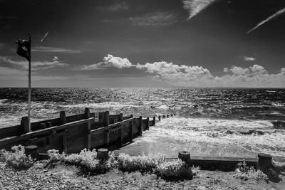 Scenic view of sea against sky