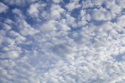 Low angle view of clouds in sky