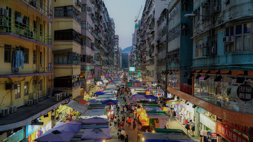 Street amidst buildings in city