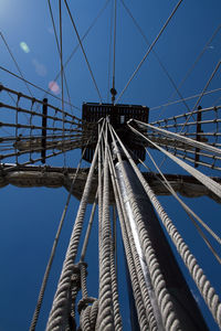 Low angle view of bridge against sky