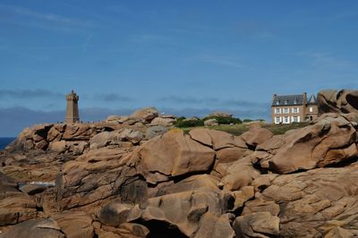 The granit rose coast in ploumanach