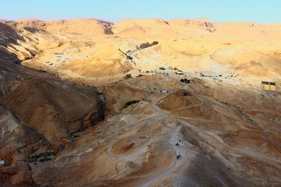 Scenic view of desert against sky