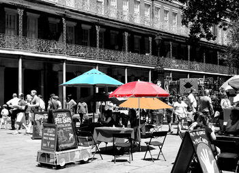 View of market stall