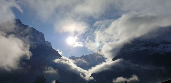 Low angle view of clouds in sky