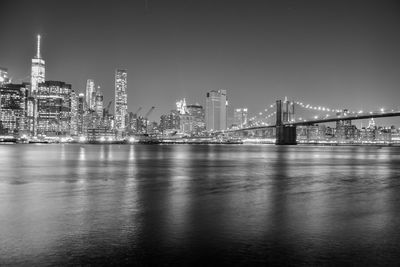 City skyline at night