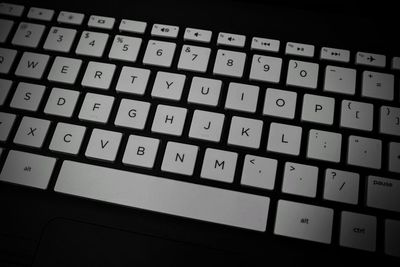 Full frame shot of computer keyboard