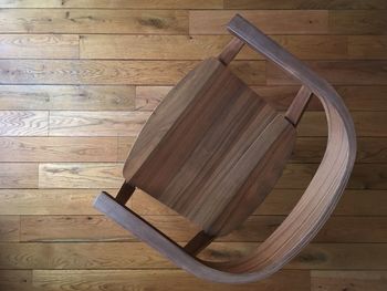 High angle view of steps at home