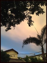 Low angle view of buildings against sky